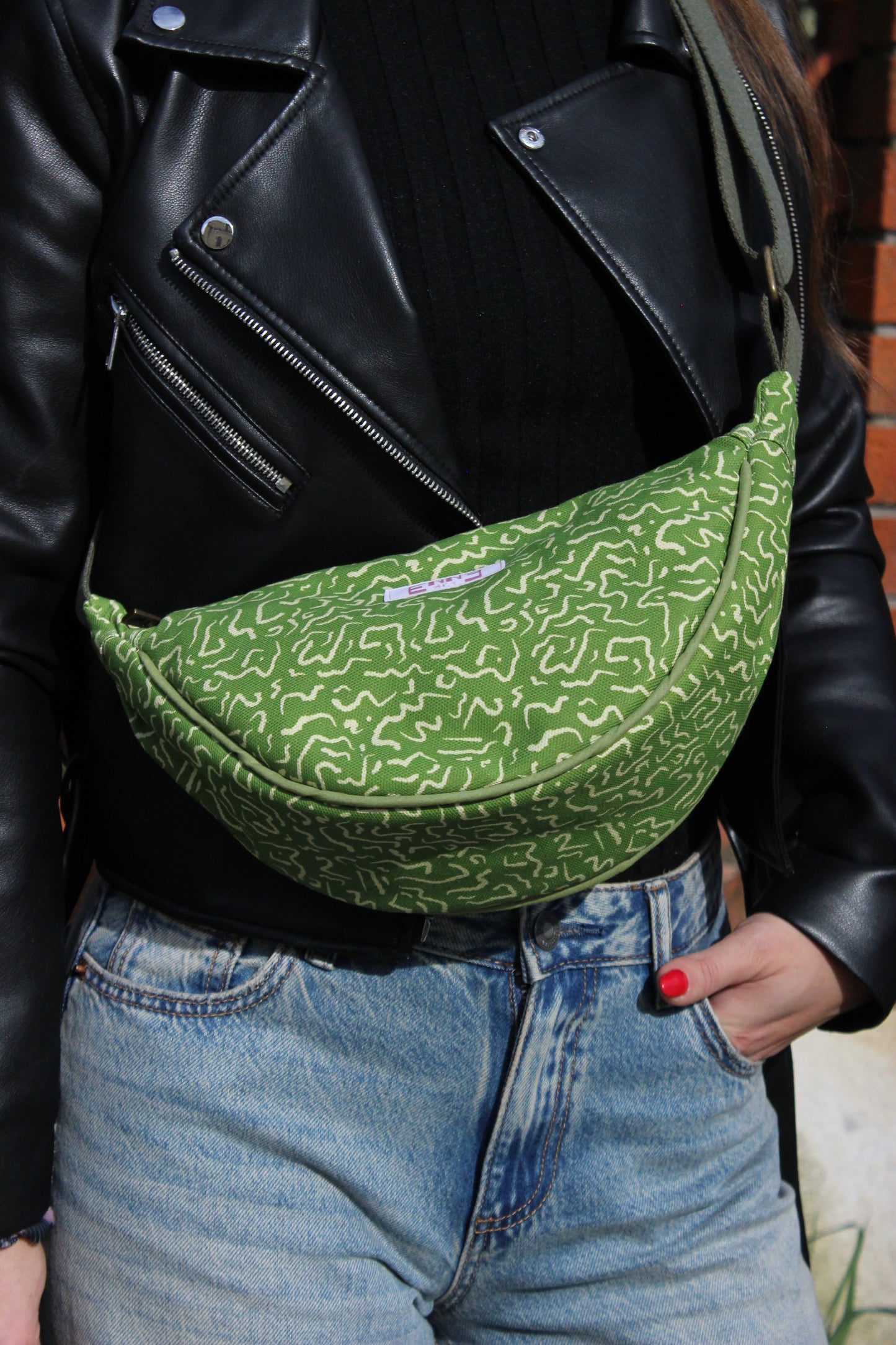 Borsa Selene S- Astratto verde