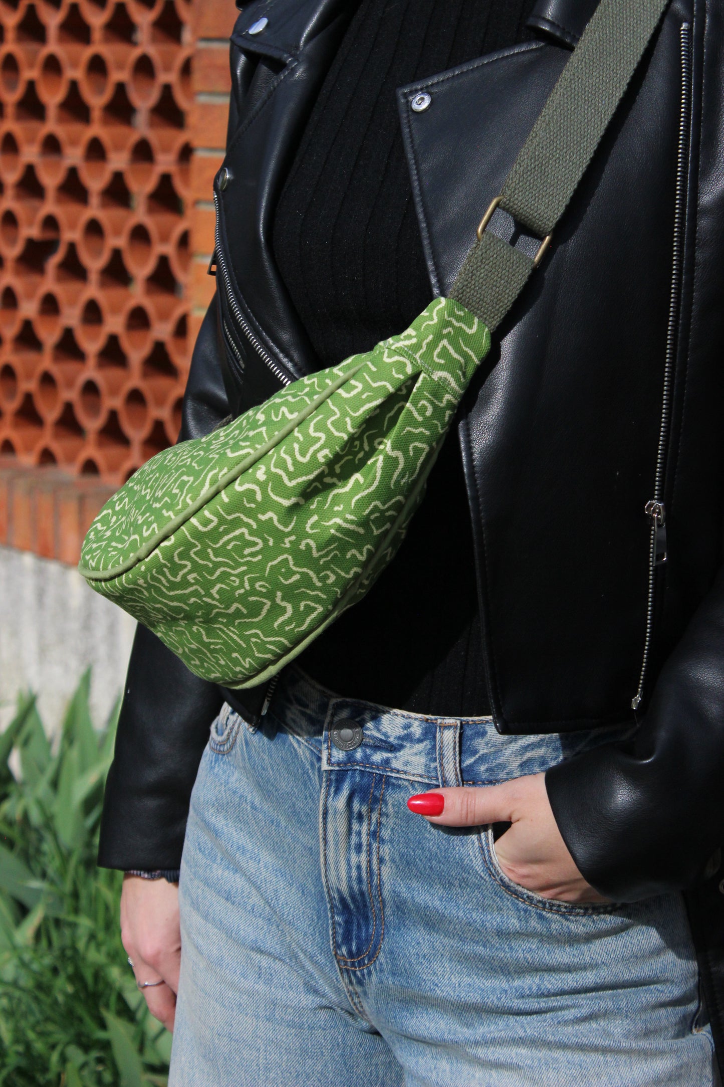 Borsa Selene S- Astratto verde