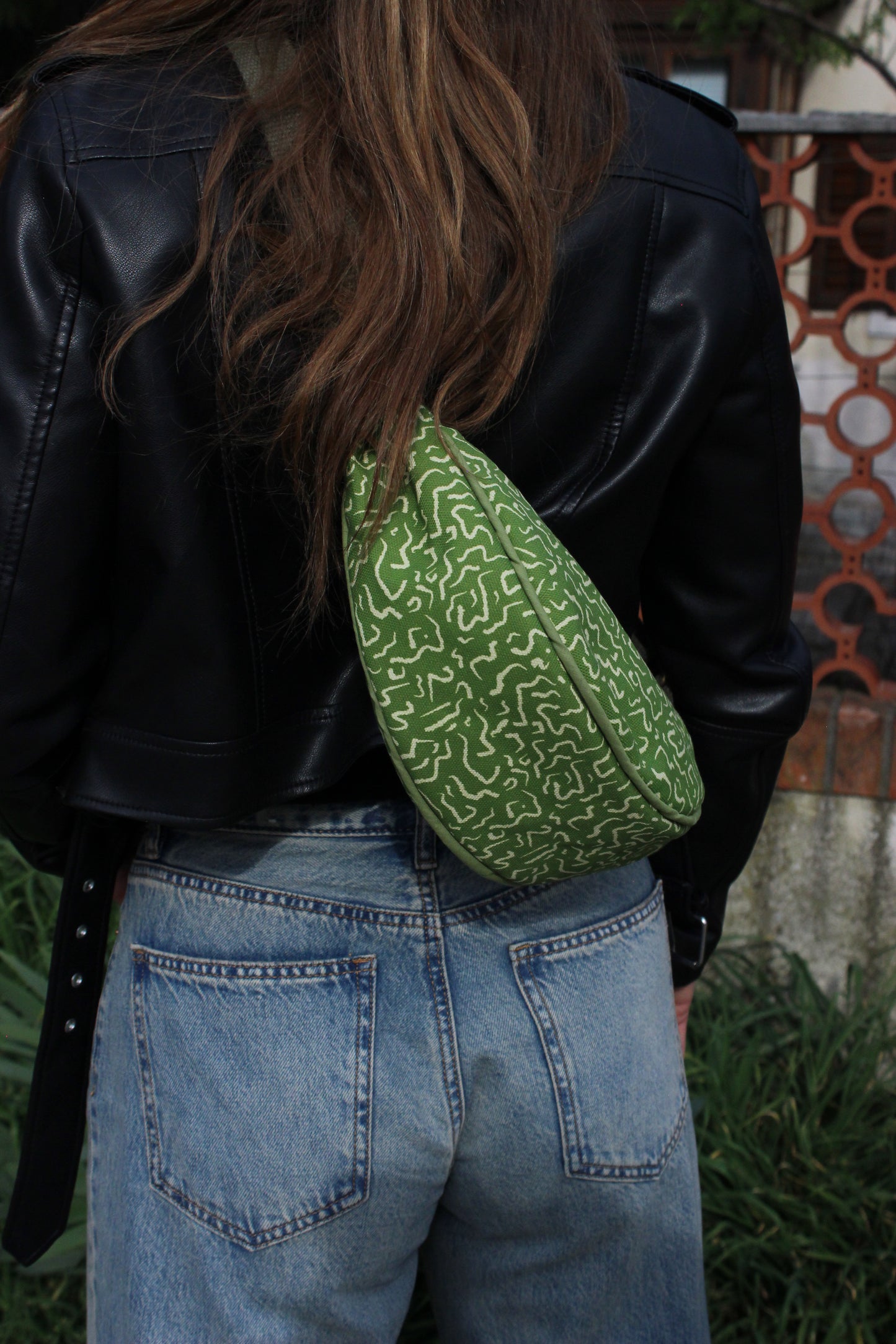 Borsa Selene S- Astratto verde