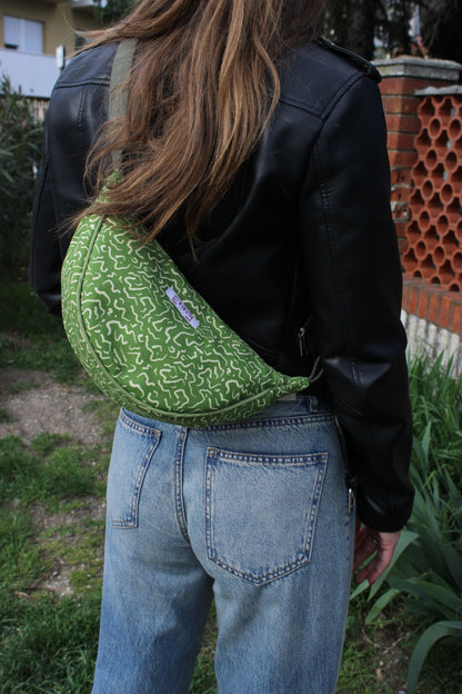 Borsa Selene S- Astratto verde