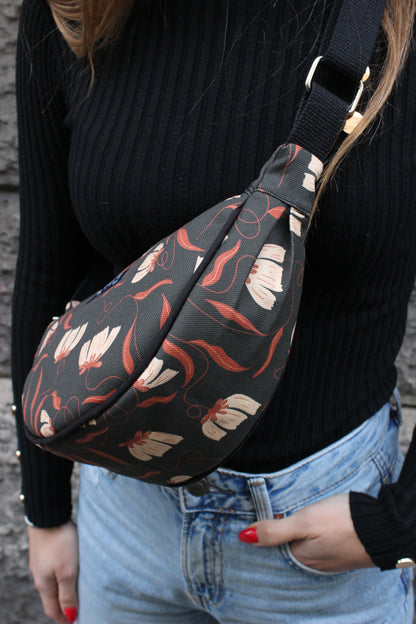 Borsa Selene S - Intreccio floreale