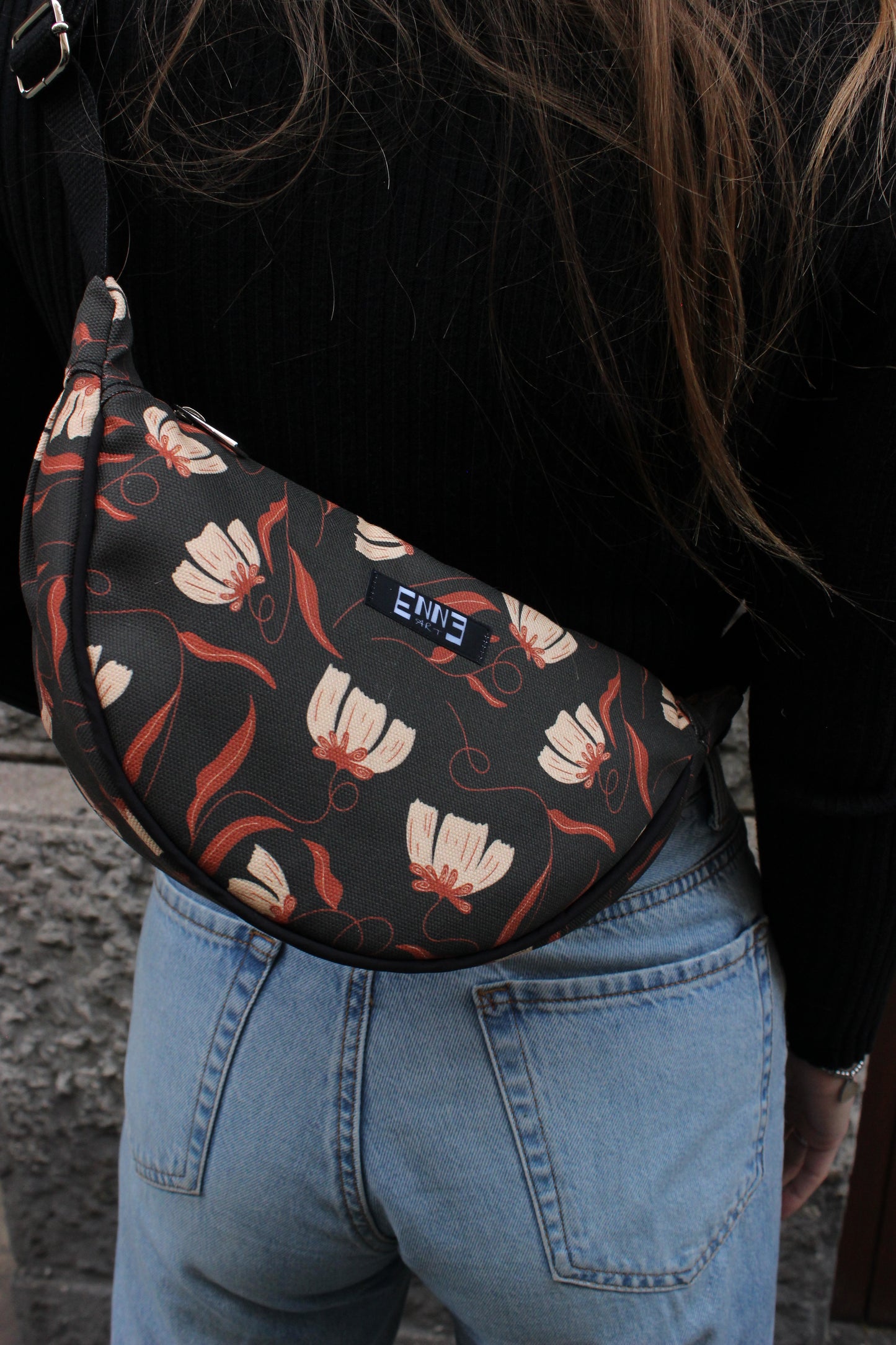 Borsa Selene S - Intreccio floreale