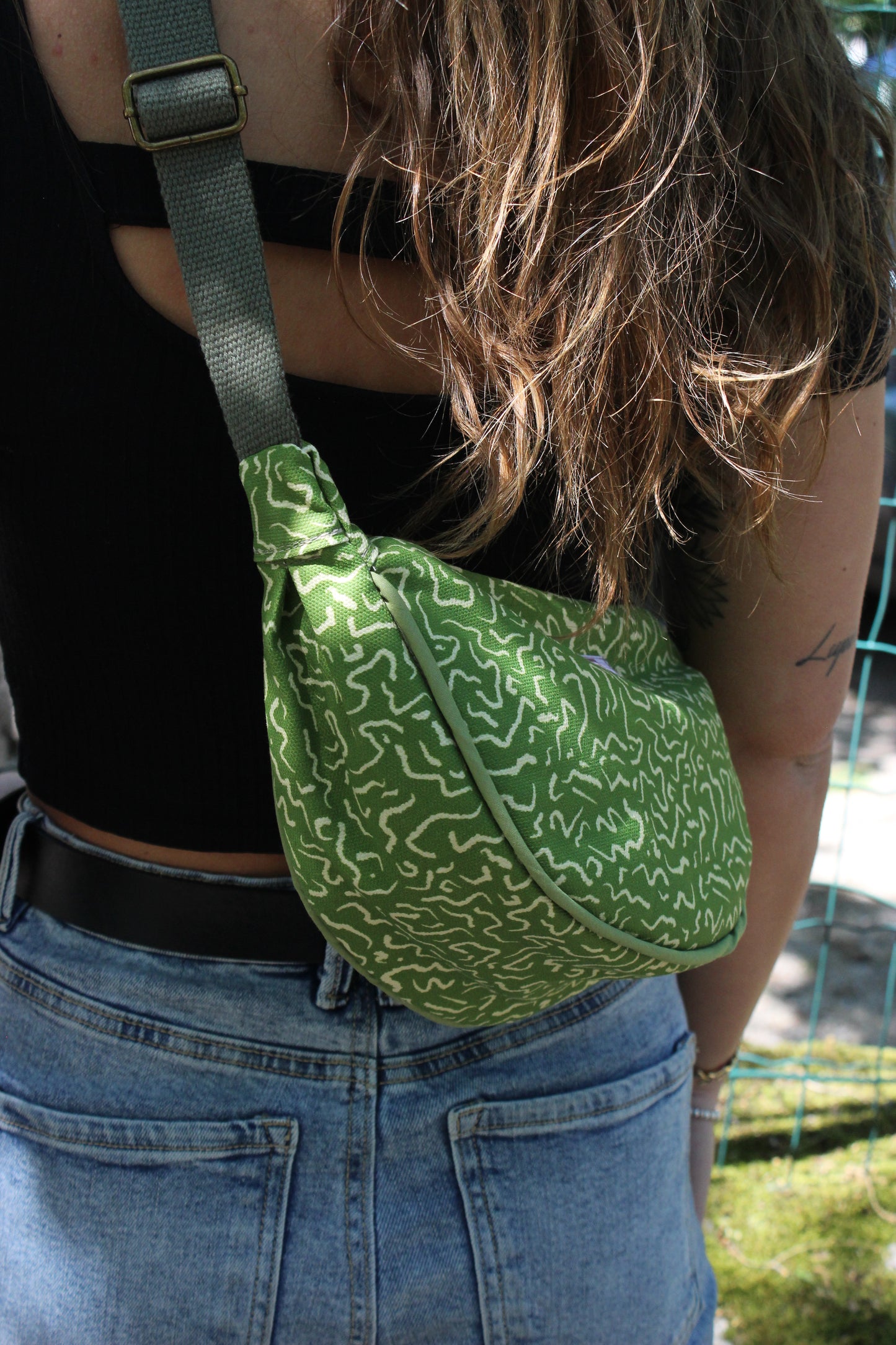 Borsa Selene S - Verde Astratto