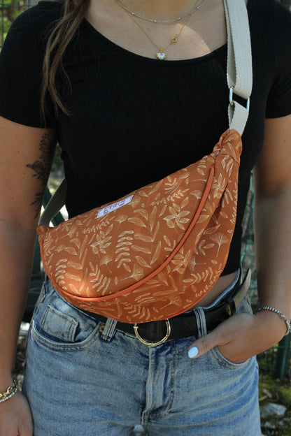 Borsa Selene S - Flora Mattone